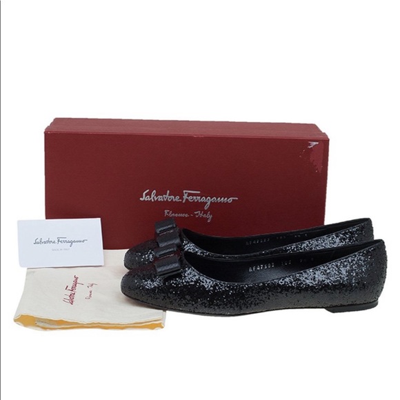 NEW Salvatore Ferragamo Varina Bow Ballet Flats - Picture 4 of 8